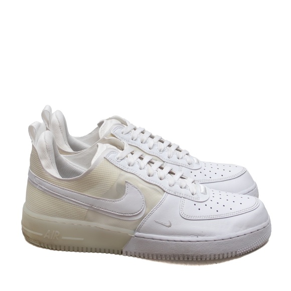 nike air force react triple white